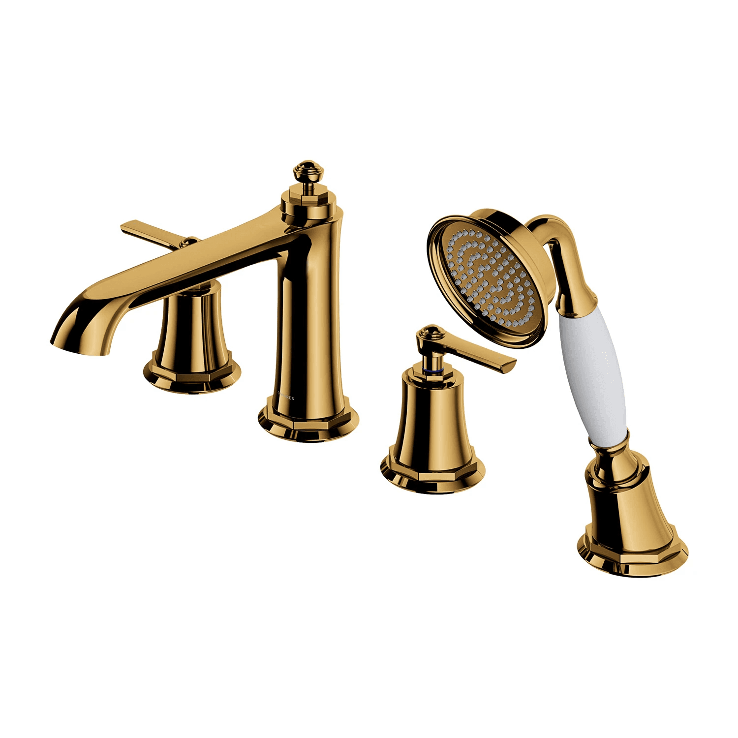 ARMANCE bateria wannowa 4-otworowa, złoty połysk