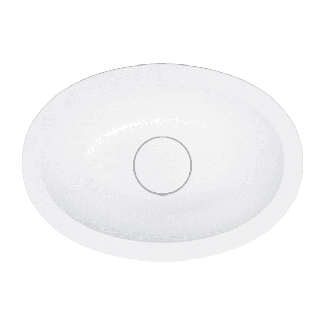 SHELL M+ umywalka podblatowa, 38 x 25 cm, biały mat