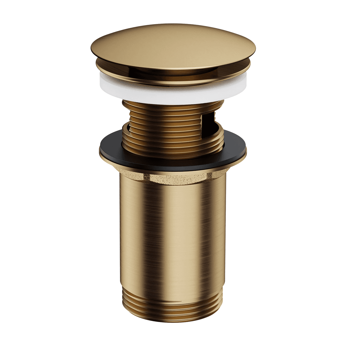 korek klik-klak do umywalki z przelewem, brąz antyczny szczotkowany