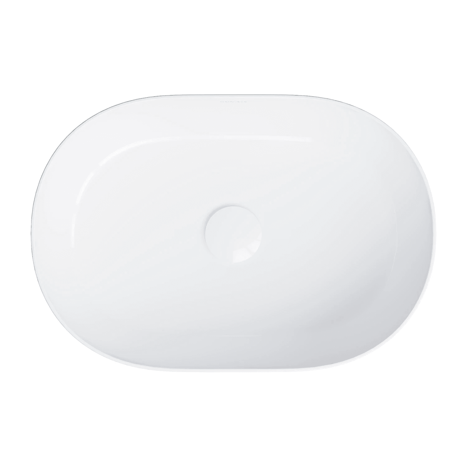 MESA umywalka nablatowa, 46 x 31 cm, biały połysk