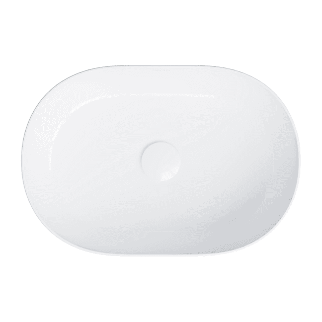 MESA umywalka nablatowa, 46 x 31 cm, biały połysk