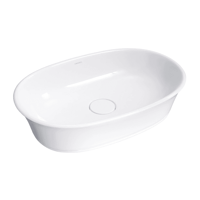 CLASSICA M+ umywalka nablatowa, 61 x 40 cm, biały połysk