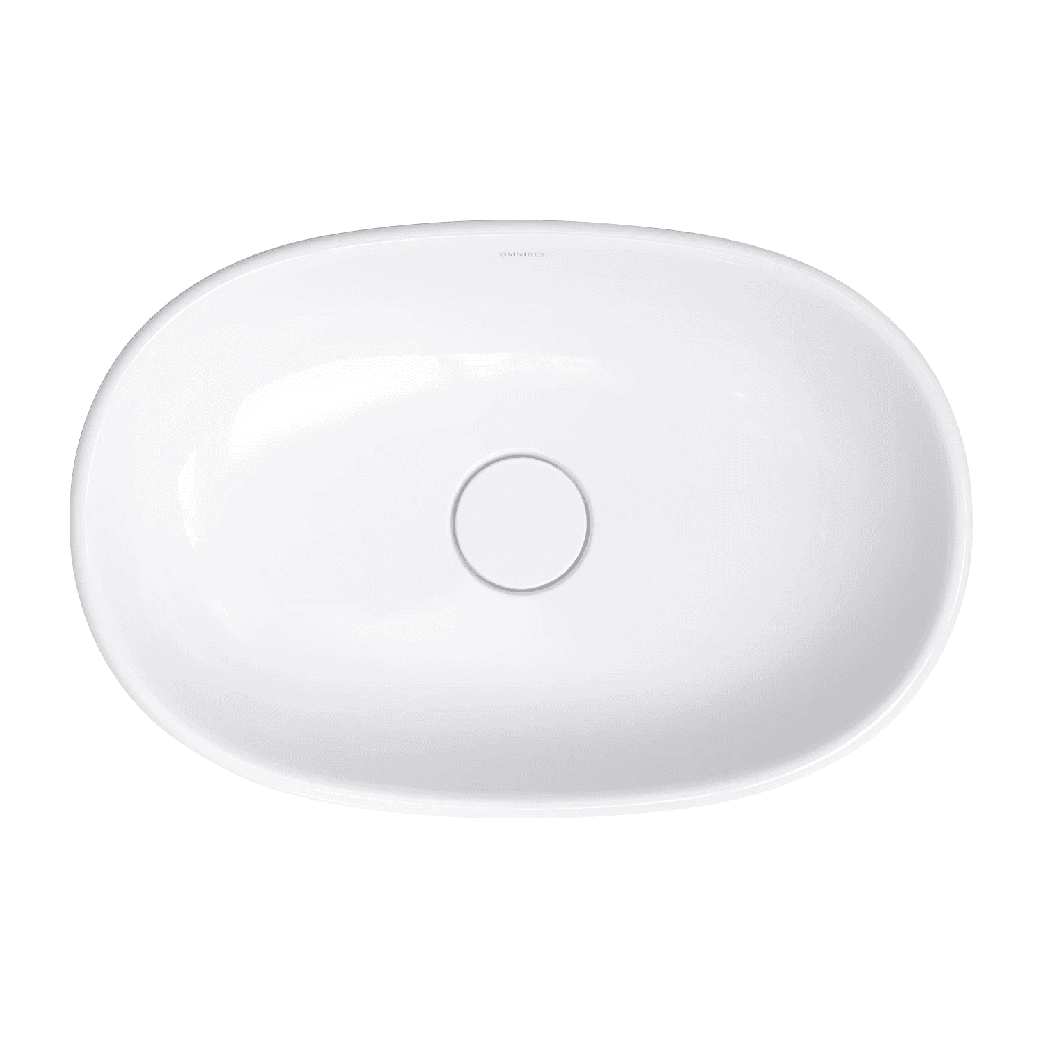 CLASSICA M+ umywalka nablatowa, 61 x 40 cm, biały połysk