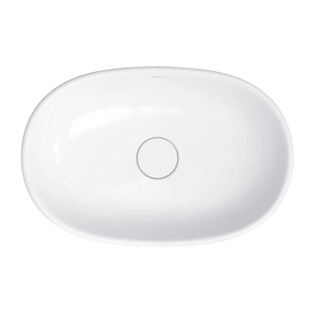 CLASSICA M+ umywalka nablatowa, 61 x 40 cm, biały połysk