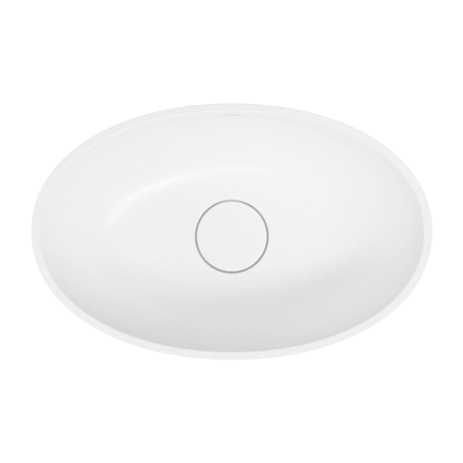 SHELL M+ umywalka nablatowa, 50 x 32 cm, biały mat