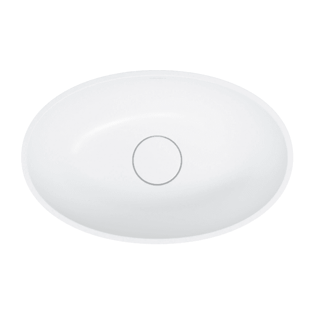 SHELL M+ umywalka nablatowa, 50 x 32 cm, biały mat