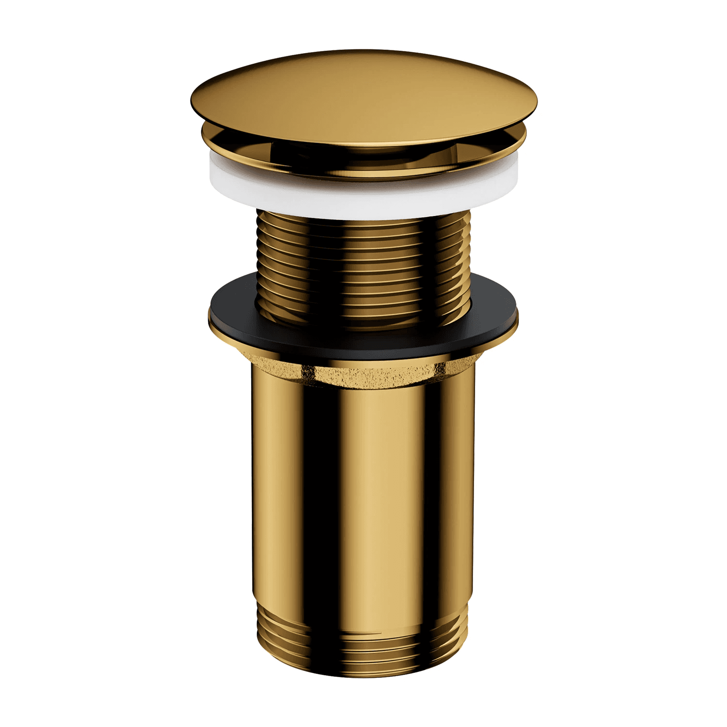 korek klik-klak do syfonu umywalkowego, złoty połysk