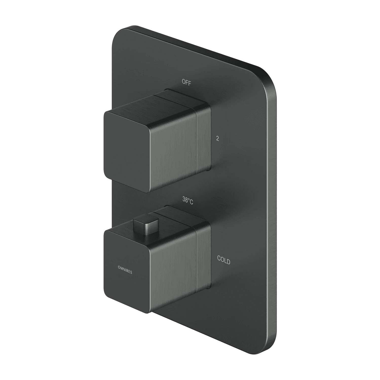 PARMA termostatyczna bateria prysznicowo-wannowa podtynkowa, grafit szczotkowany