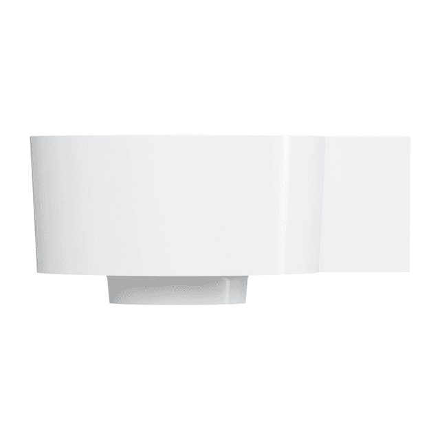 OVO M+ umywalka nablatowa/wisząca - prawa, 33 x 34 cm, biały połysk