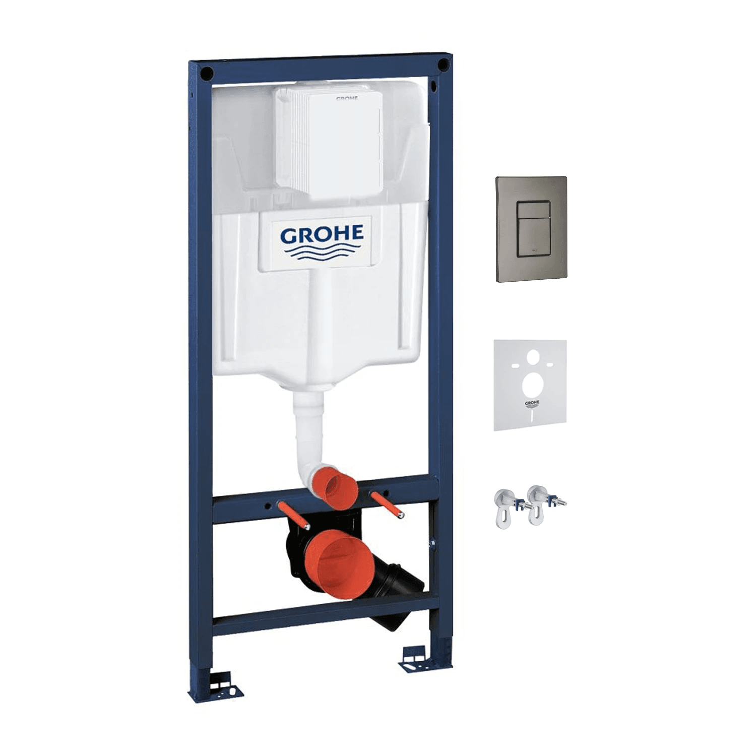 RAPID podtynkowy zestaw WC 4w1, grafit szczotkowany/antracyt, GROHE