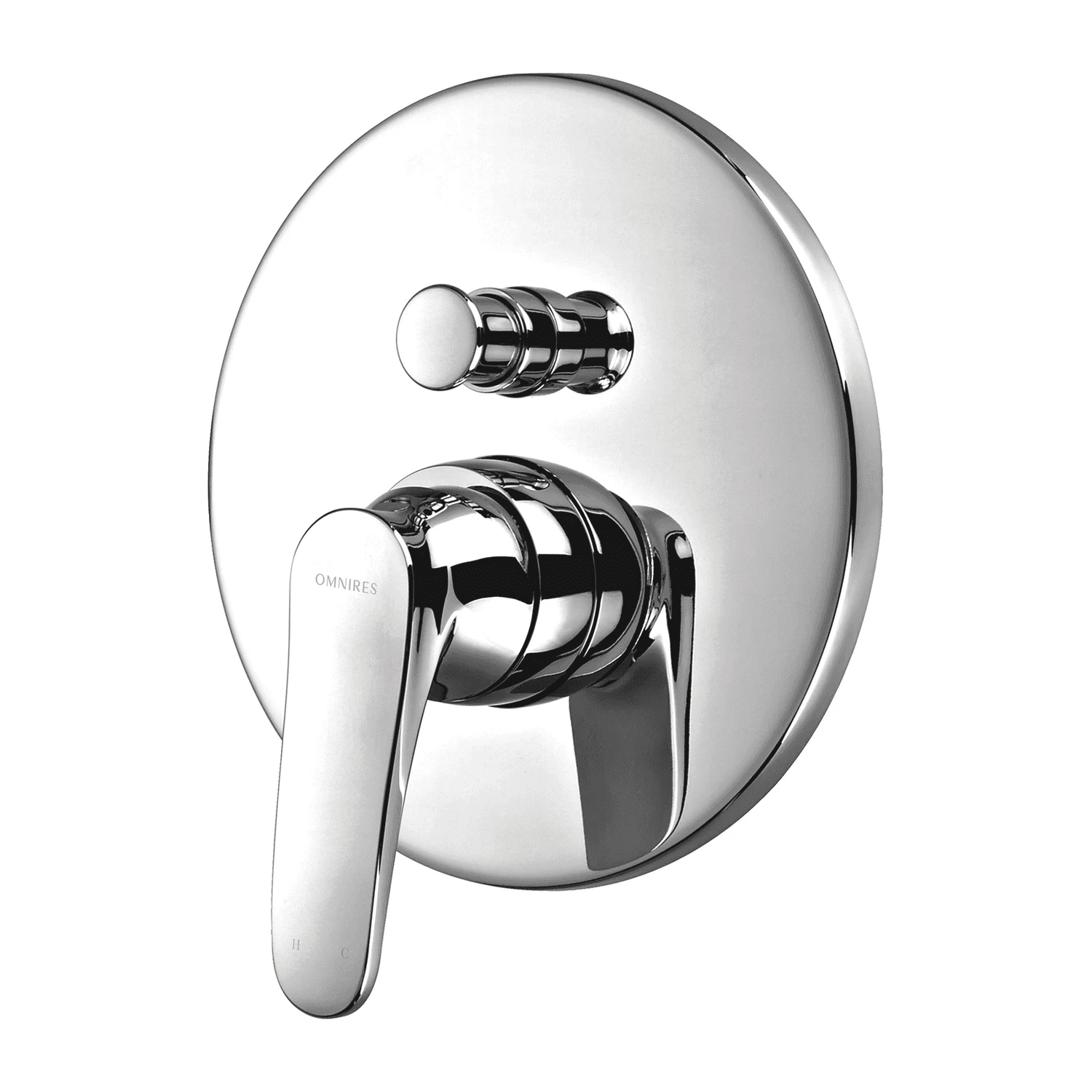 ART DECO bateria prysznicowo-wannowa podtynkowa, chrom połysk