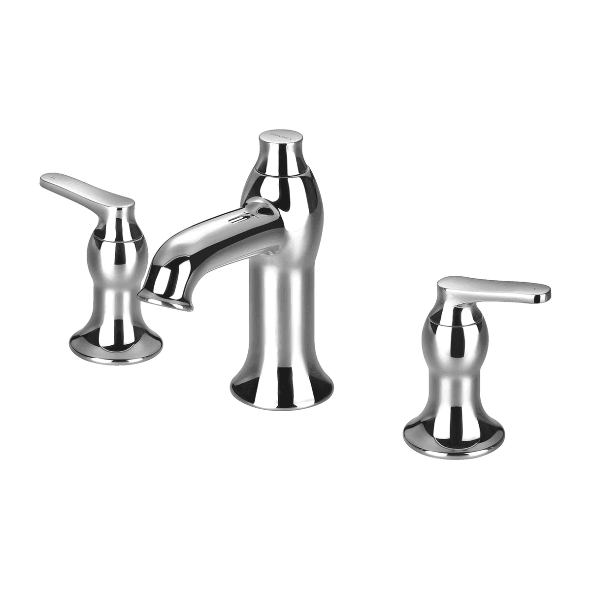 ART DECO bateria umywalkowa 3-otworowa, chrom połysk