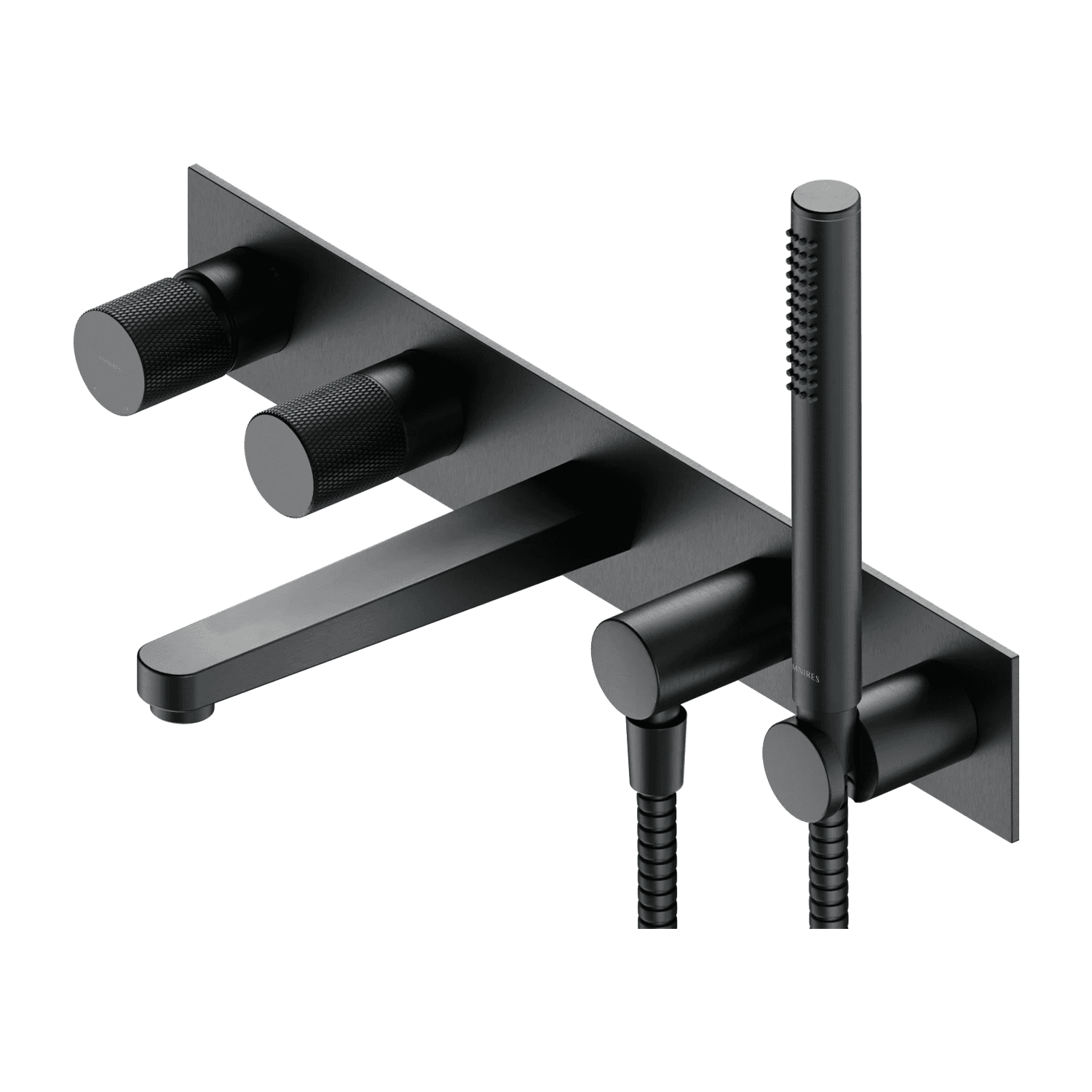 CONTOUR bateria wannowa 5-otworowa podtynkowa, antracyt szczotkowany
