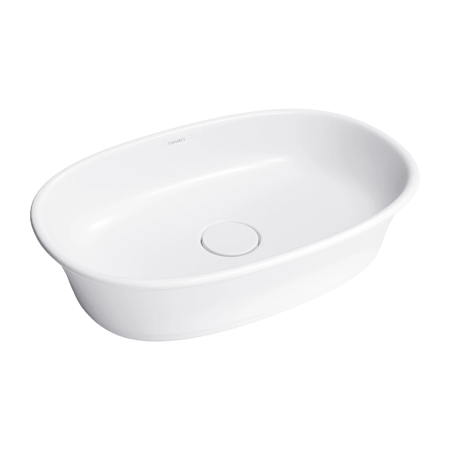 CLASSICA M+ umywalka nablatowa, 61 x 40 cm, biały mat