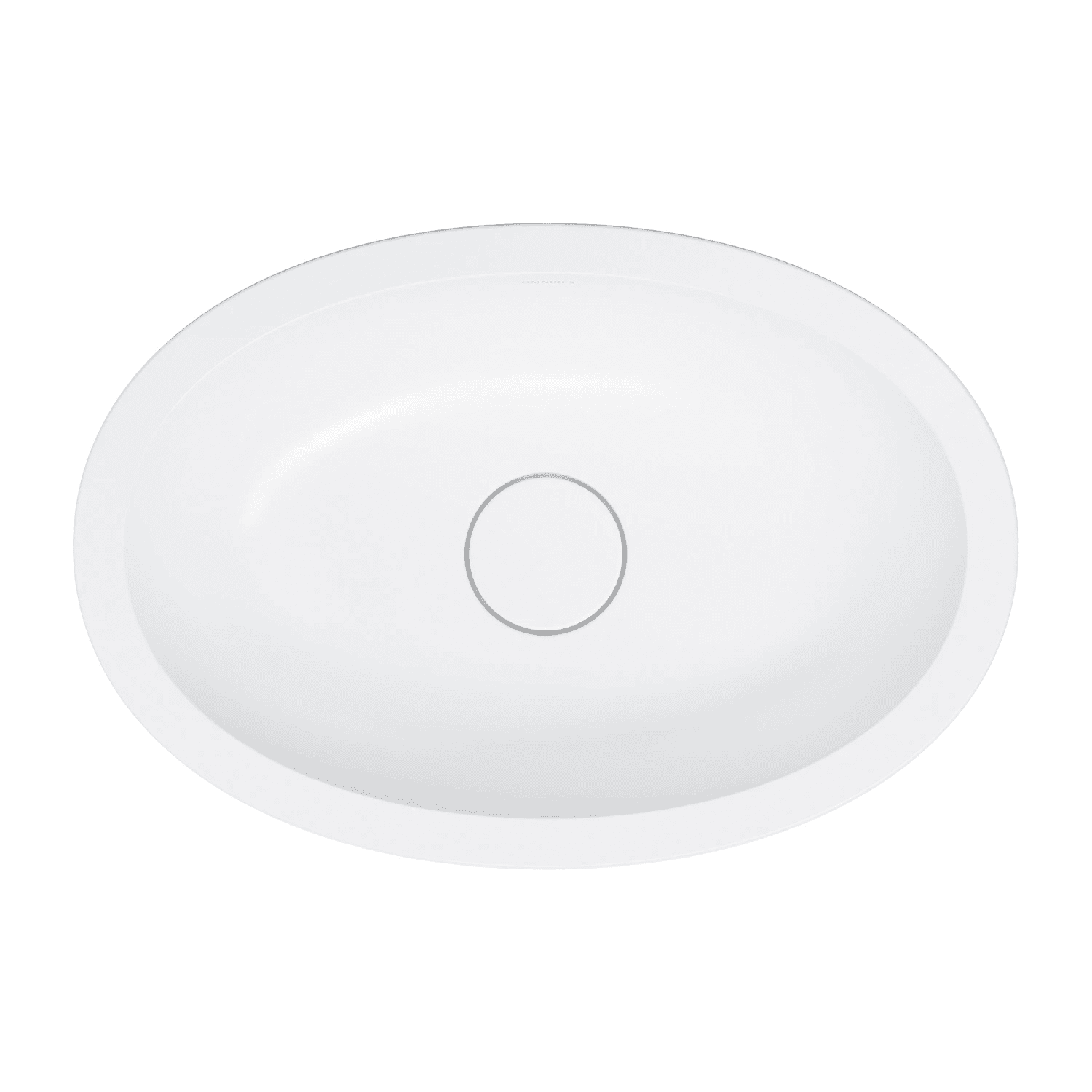 SHELL M+ umywalka podblatowa, 48 x 31 cm, biały mat