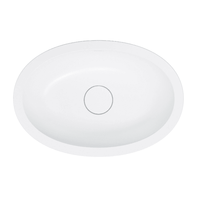 SHELL M+ umywalka podblatowa, 48 x 31 cm, biały mat