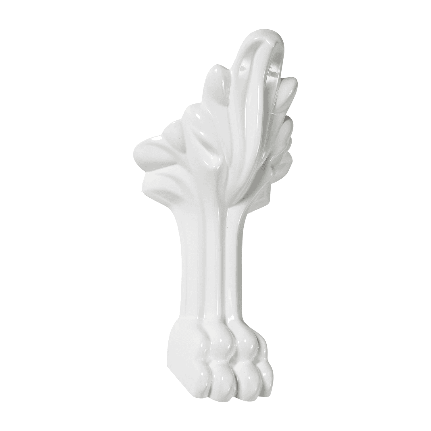 LWIE NOGI maskownice nóg do wanien ATENA, biały połysk