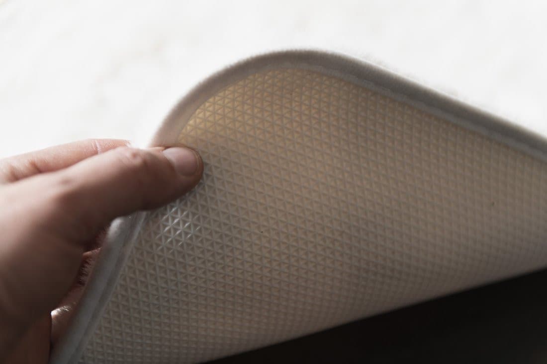 FUZZY dywanik lazienkowy, 60x100cm, 100% polyester, antypoślizgowa, zielony