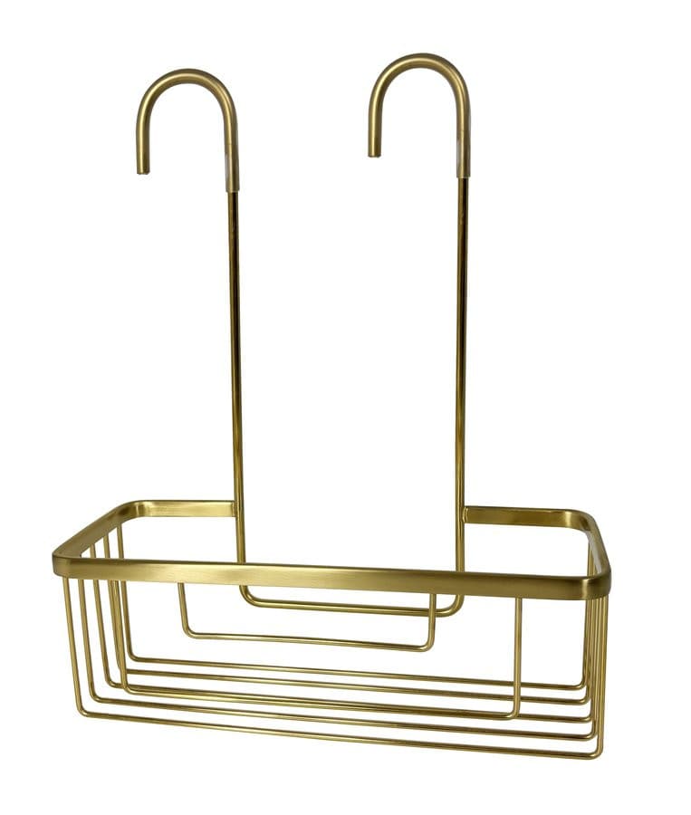 SMART półka do kabiny prysznicowej, zawieszana na baterii, 300x375x120 mm, złoto mat