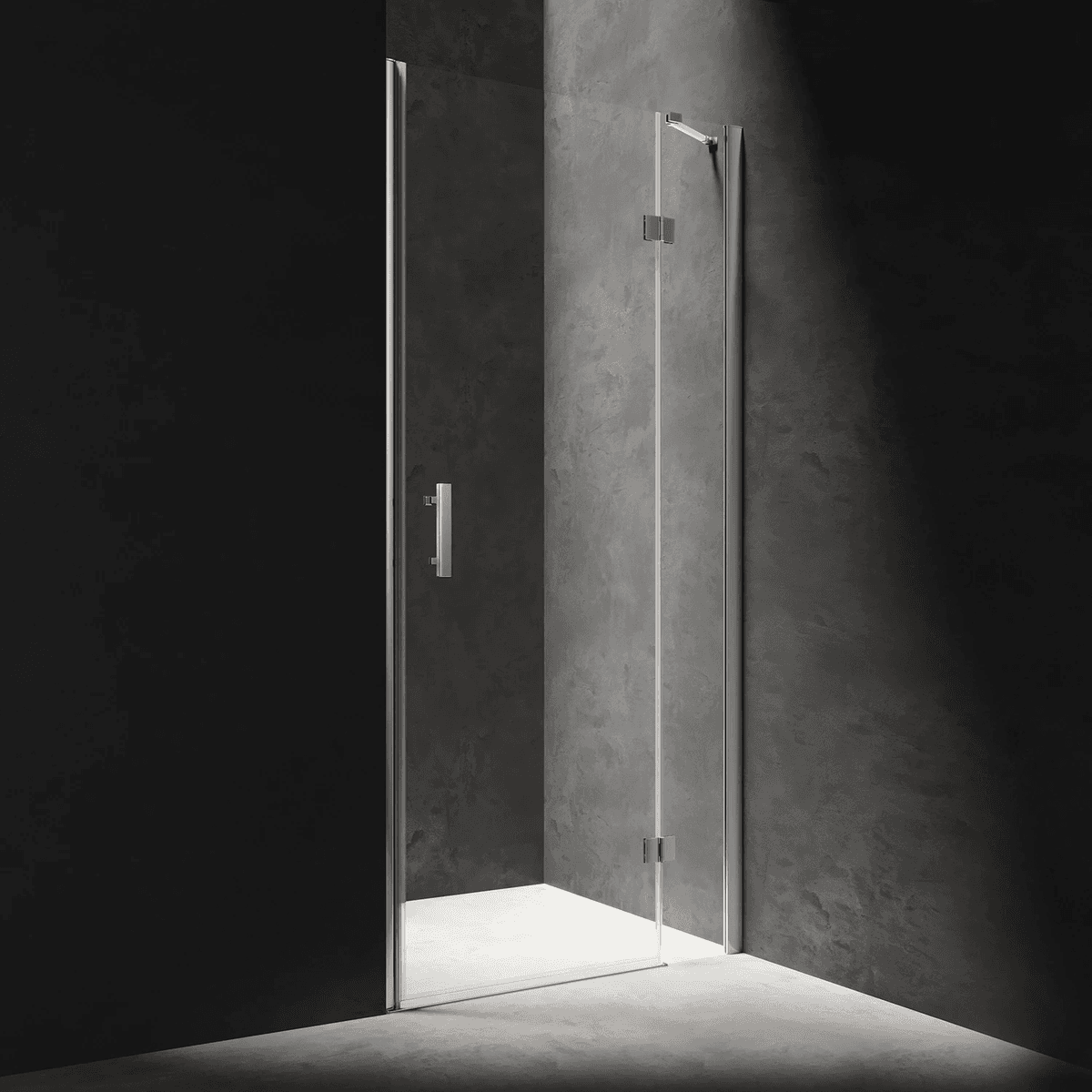 MANHATTAN drzwi prysznicowe uchylne, 110 cm, chrom
