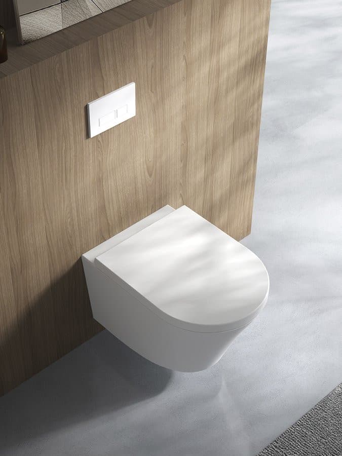 PACO WC wiszące, Vortex Rimless, 36x53cm, biały