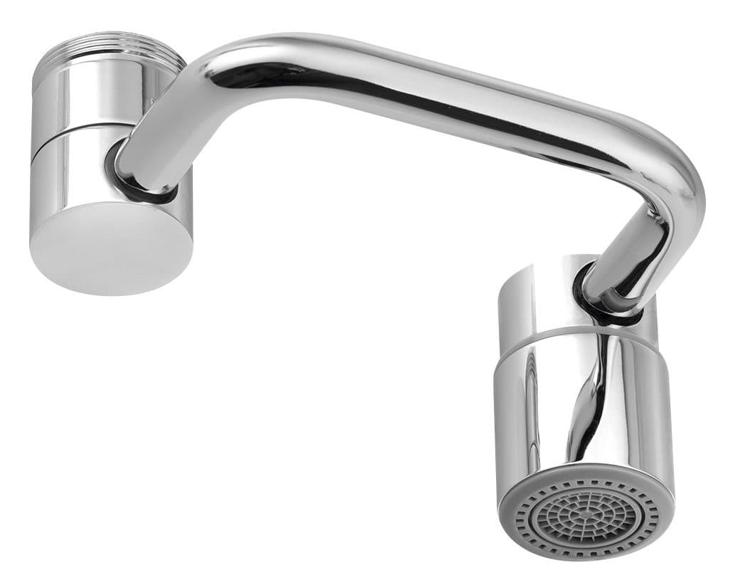 Nasadka (perlator) do kranu obrotowa, gwint zewnętrzny M24x1, gwint wewnętrzny M22x1, chrom