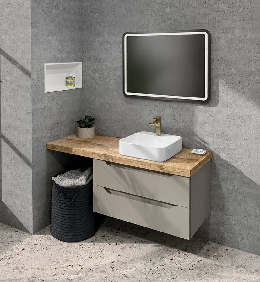 WAVE 80 zestaw łazienkowy, agila/dąb Rover