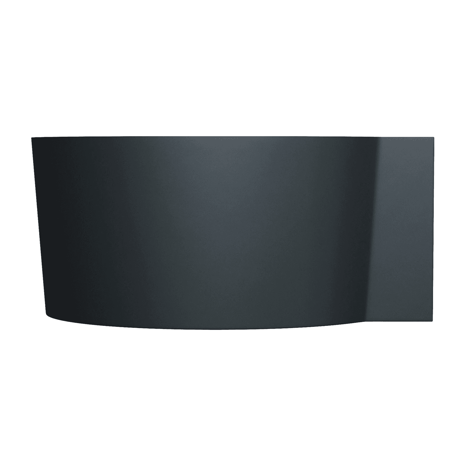 OVO M+ wanna narożna okrągła, 120 x 120 cm, black lava mat