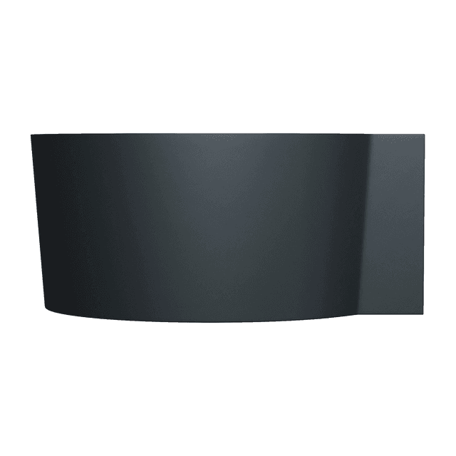 OVO M+ wanna narożna okrągła, 120 x 120 cm, black lava mat