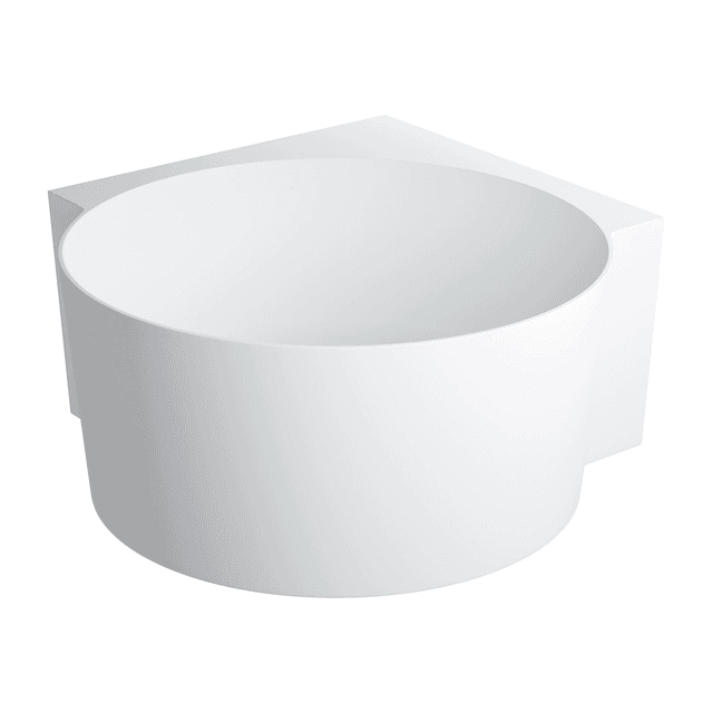 OVO M+ wanna narożna okrągła, 120 x 120 cm, biały mat