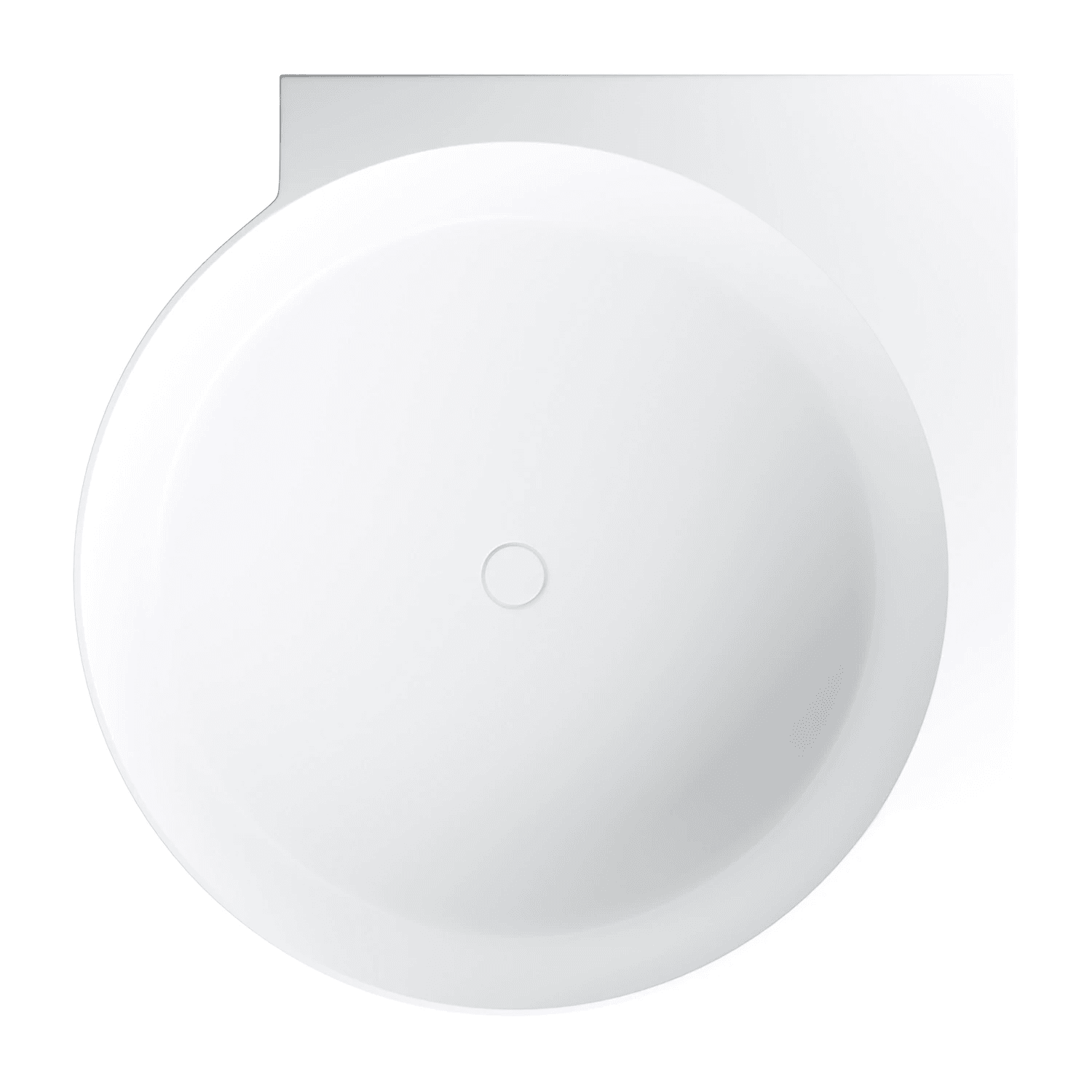 OVO M+ wanna narożna okrągła, 120 x 120 cm, biały mat