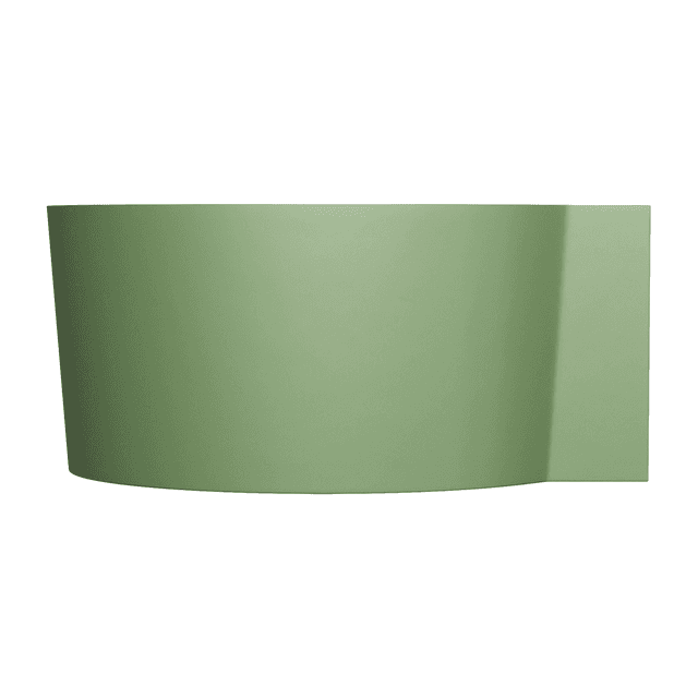 OVO M+ wanna narożna okrągła, 120 x 120 cm, olive mat