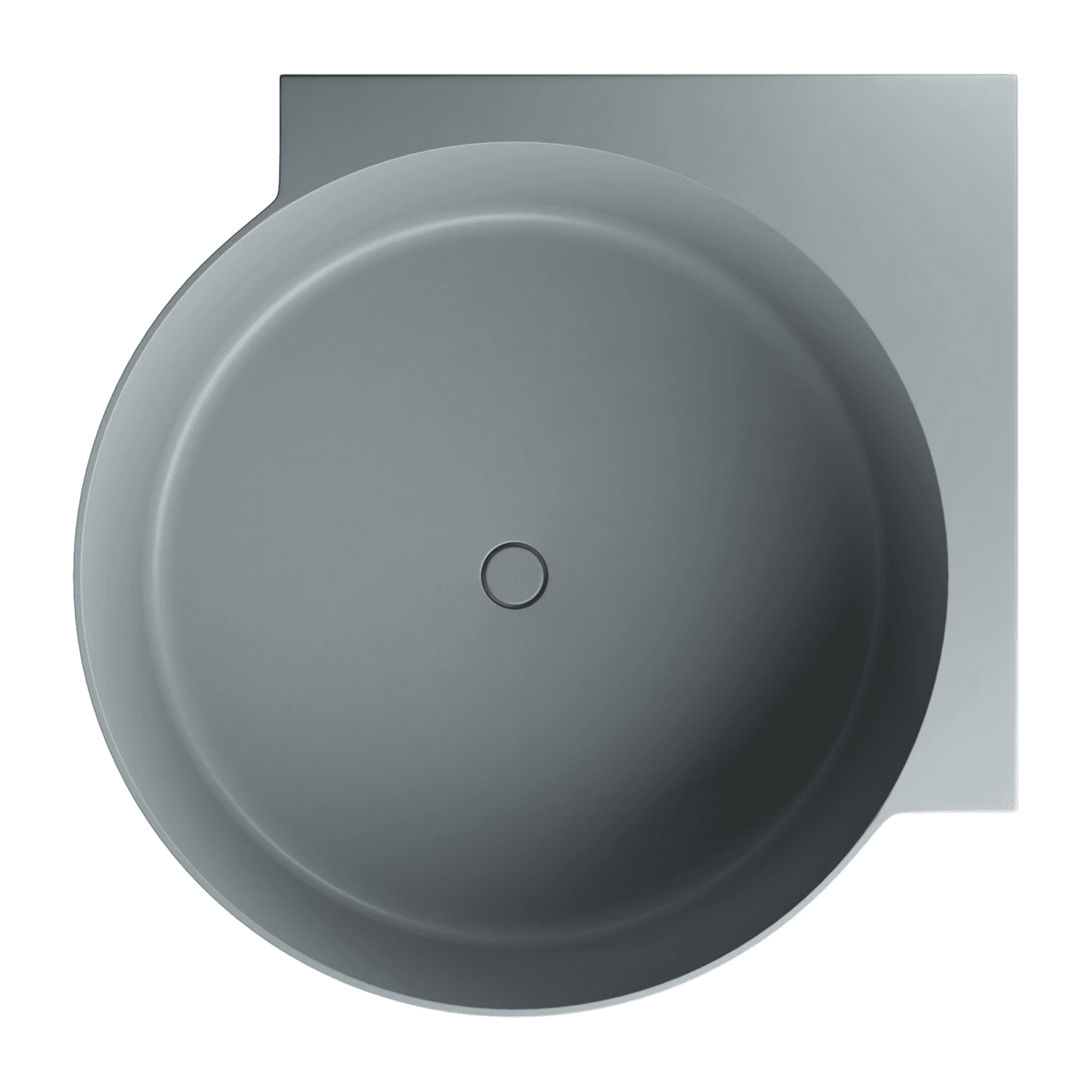 OVO M+ wanna narożna okrągła, 120 x 120 cm, ash grey mat