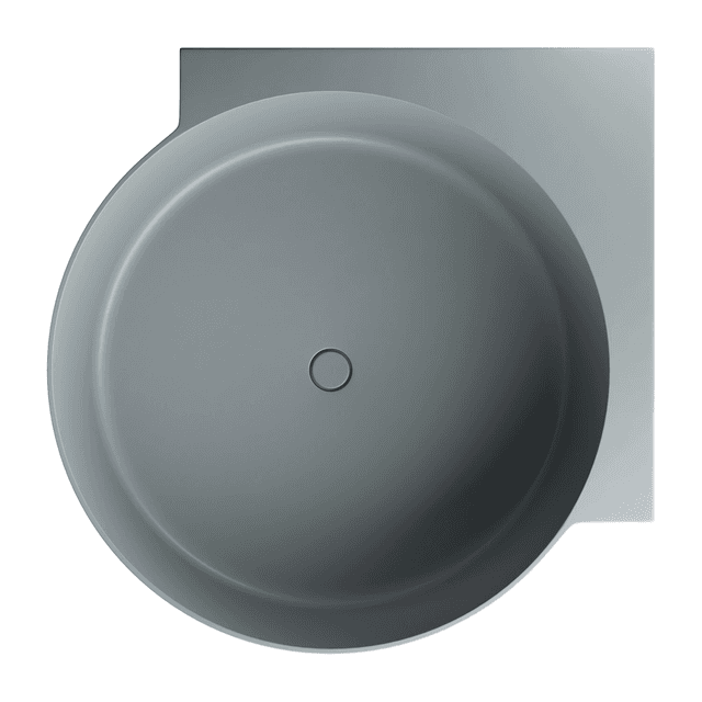 OVO M+ wanna narożna okrągła, 120 x 120 cm, ash grey mat