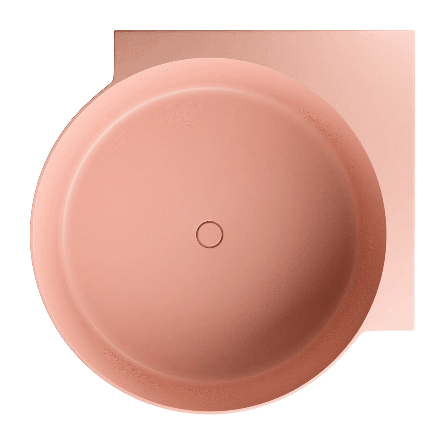 OVO M+ wanna narożna okrągła, 120 x 120 cm, coral mat