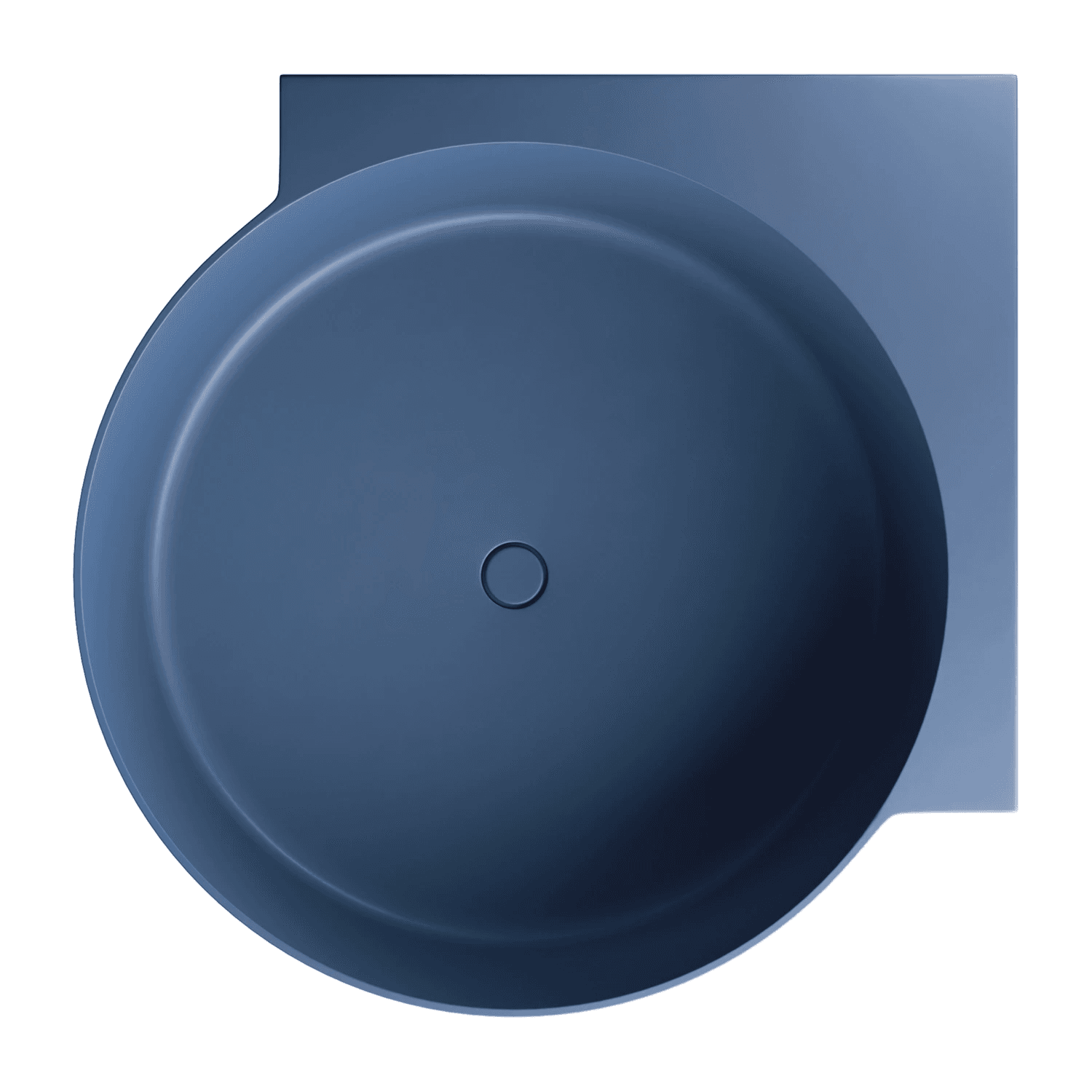 OVO M+ wanna narożna okrągła, 120 x 120 cm, midnight blue mat