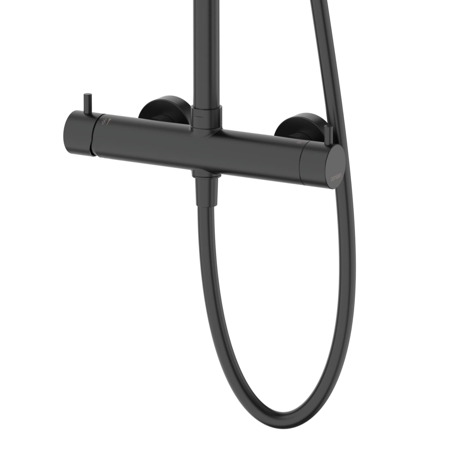 Kolumna prysznicowa LUGO CMN01MBL Deszczownica 25cm Czarna