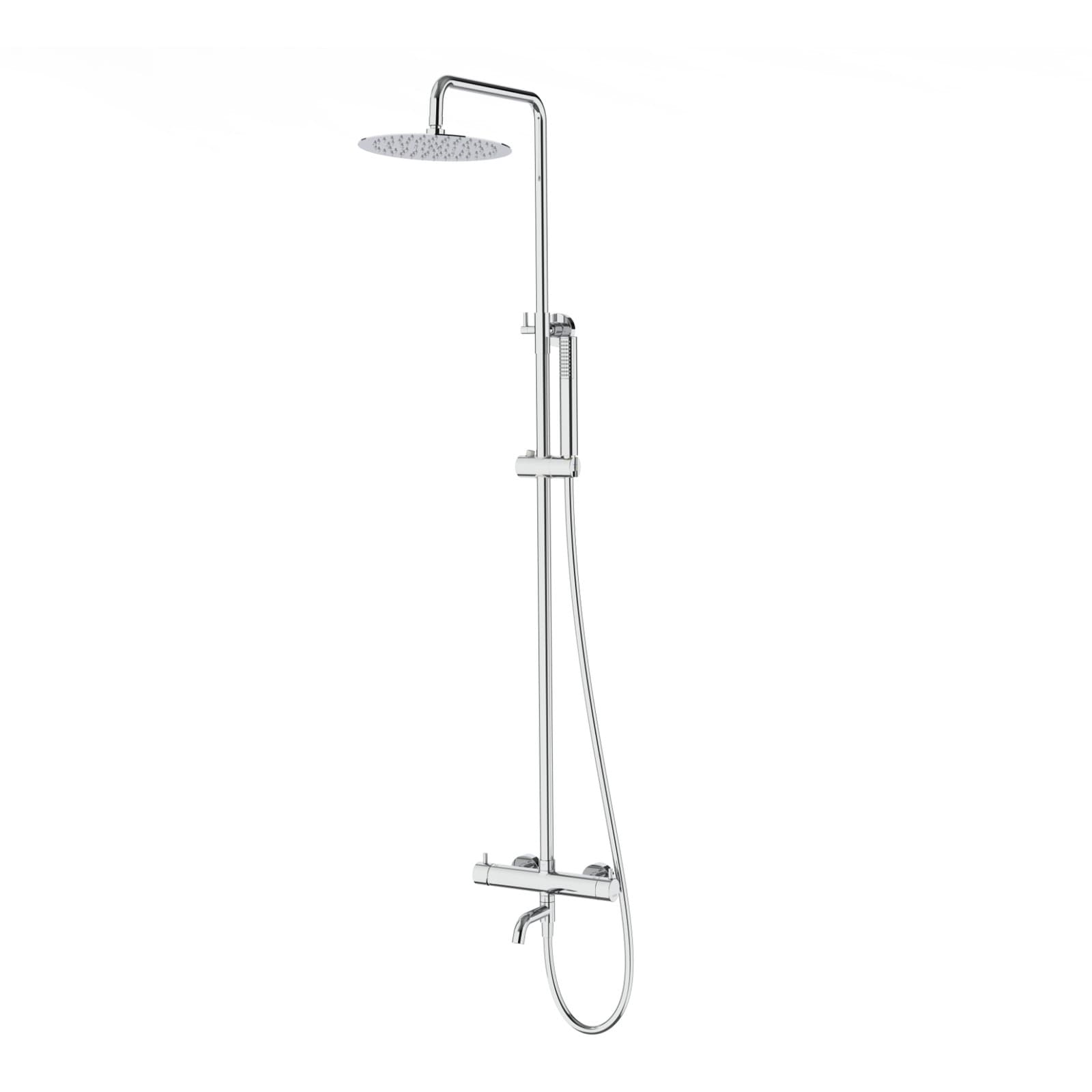 Kolumna prysznicowa LUGO CMN01MCHW Deszczownica 25cm Wylewka obrotowa Chrom