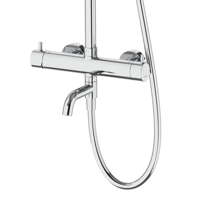 Kolumna prysznicowa LUGO CMN01MCHW Deszczownica 25cm Wylewka obrotowa Chrom