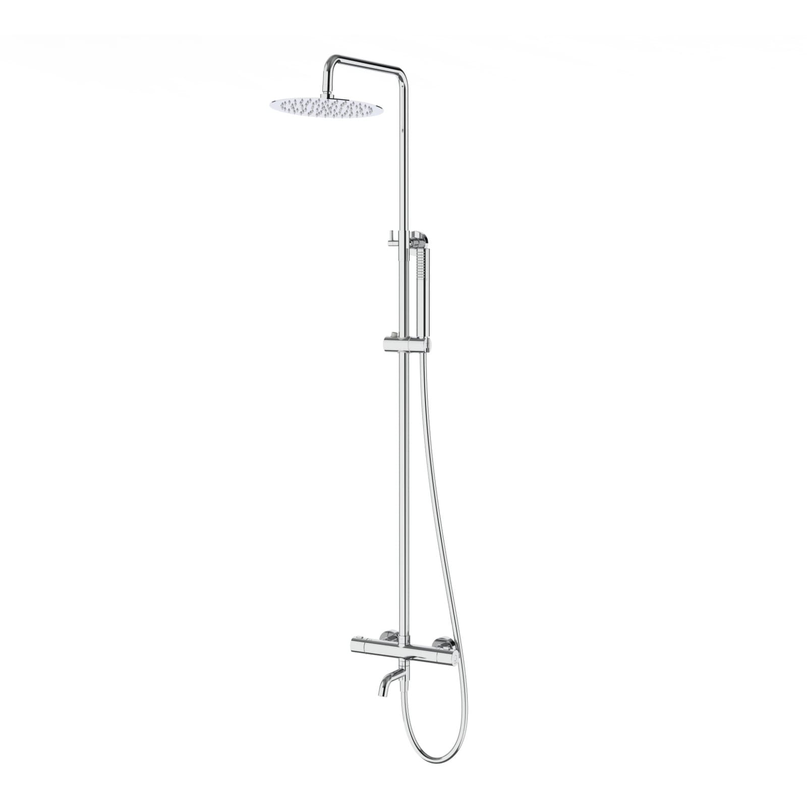 Kolumna prysznicowa LUGO CMN01TCHW Deszczownica 25cm Termostat Wylewka obrotowa Chrom