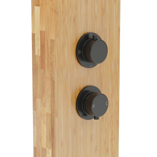 Panel prysznicowy Corsan Bali B231 Mieszacz Drewno bambusowe