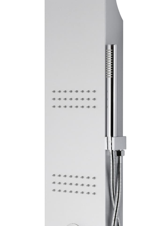 Panel prysznicowy Corsan LED KASKADA Termostat Srebrny Deszczownica LED