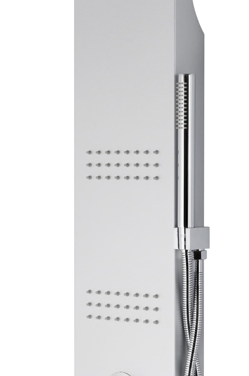 Panel prysznicowy Corsan LED KASKADA Mieszacz Srebrny Deszczownica LED