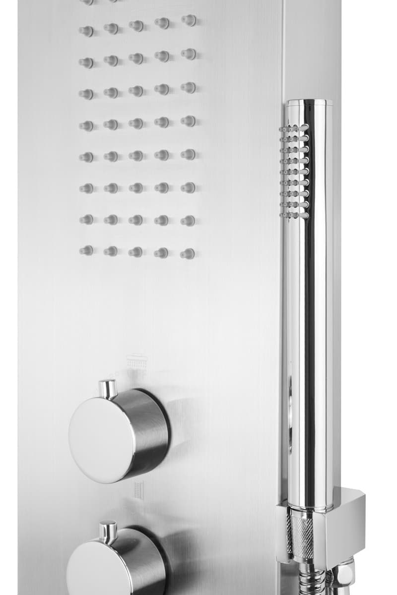 Panel prysznicowy Corsan SAMSARA Mieszacz Stal szczotkowana