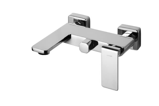 Bateria wannowa ścienna Corsan TRINO CMB7141CH chromowana