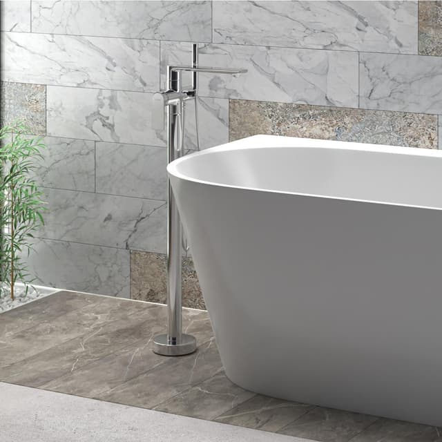 Bateria wannowa wolnostojąca TRINO CMB7159CH chromowana