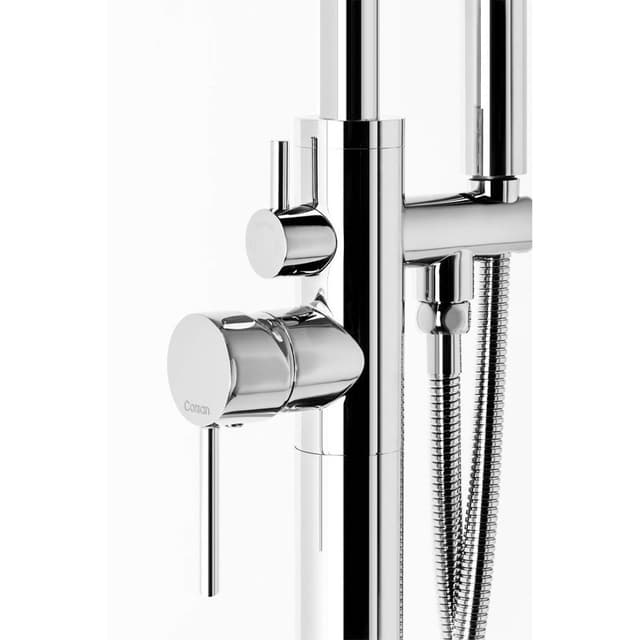 Bateria wannowa wolnostojąca Corsan CMB7535CH chromowana