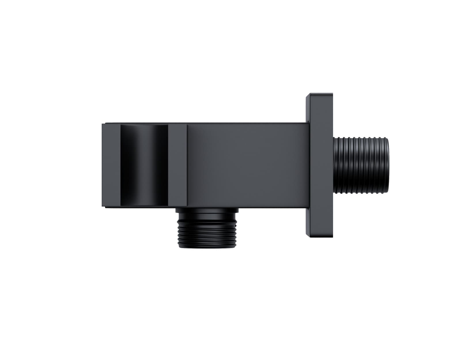 Uchwyt prysznicowy Corsan CMU189BL czarny z przyłączem do słuchawki prysznicowej