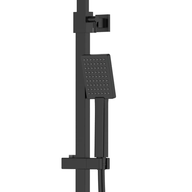 Kolumna prysznicowa ANGO CMN02TBLW Deszczownica 25cm Termostat Wylewka obrotowa Czarna