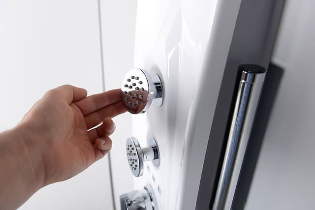 MOLA panel prysznicowy z baterią termostatyczną 210x1300 mm, biały